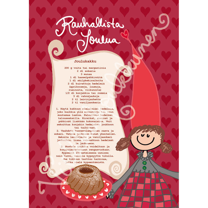 Taittokortti "Joulukakku" 737