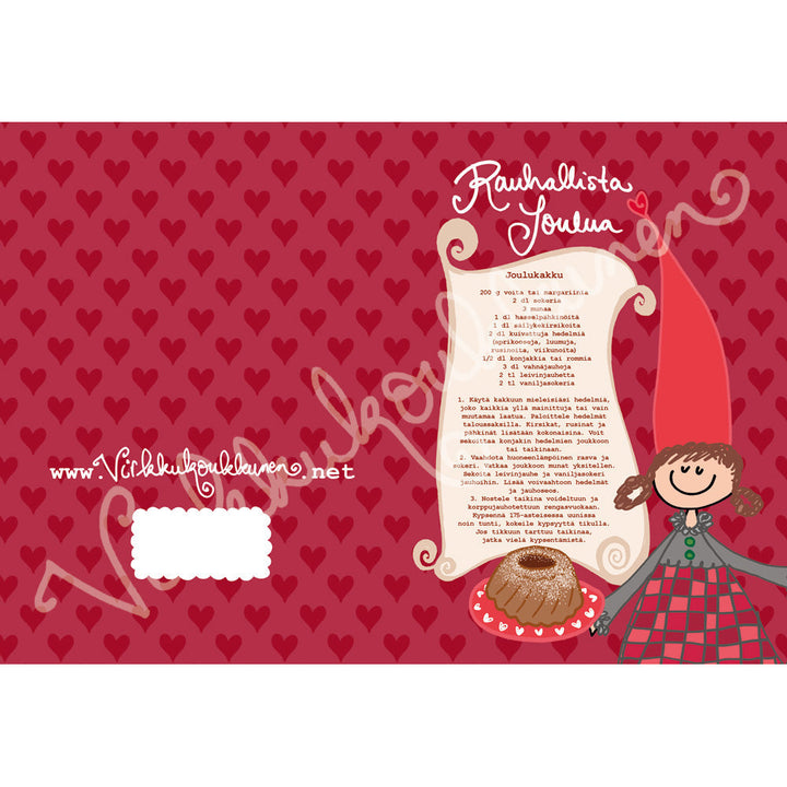 Taittokortti "Joulukakku" 737