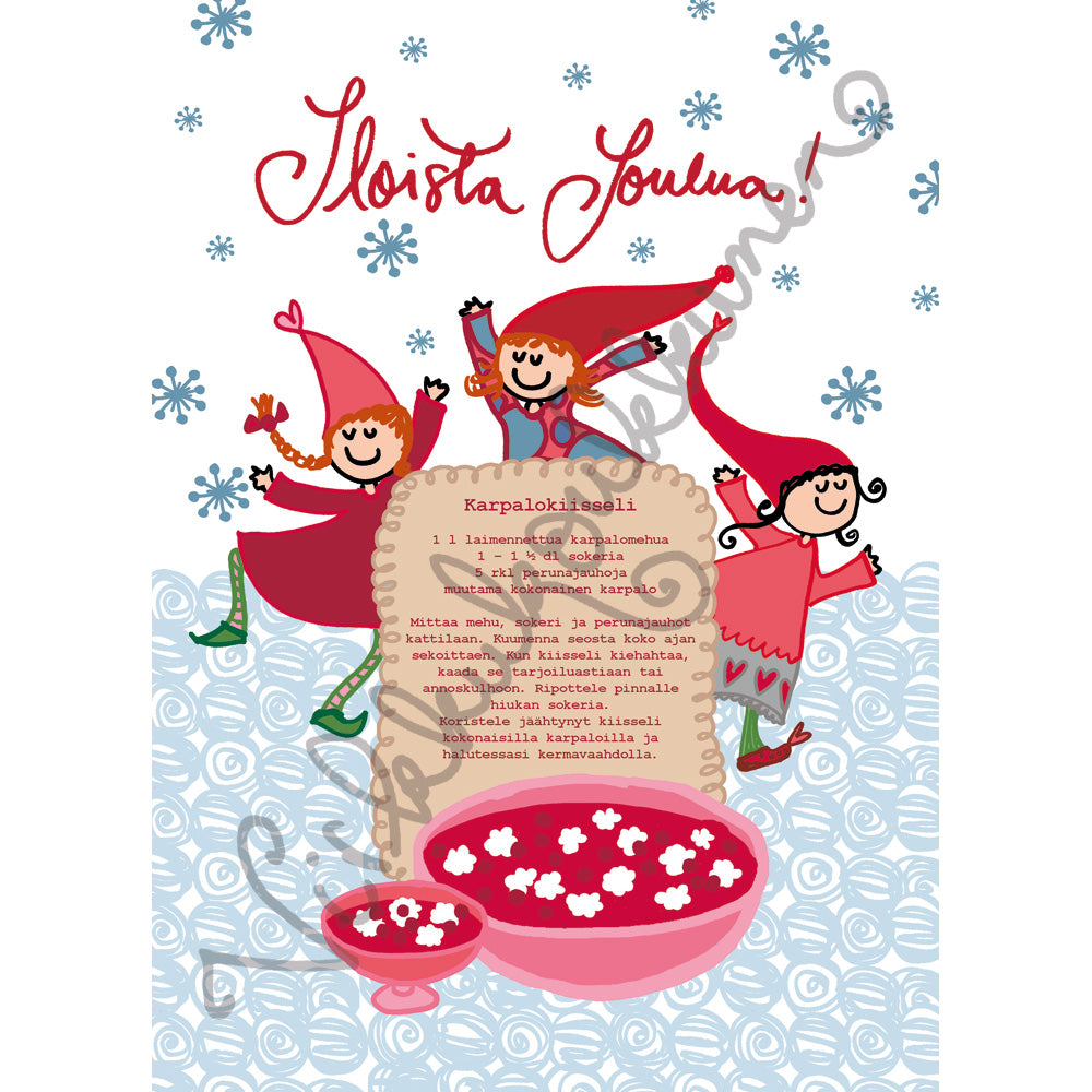 Taittokortti "Karpalokiisseli" 738