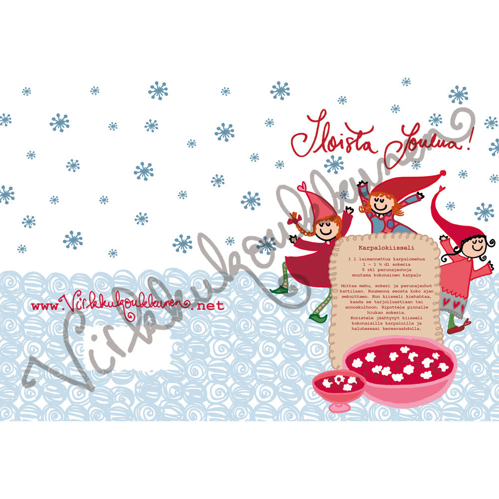 Taittokortti "Karpalokiisseli" 738