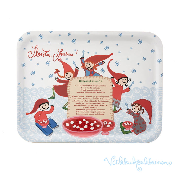 Suuri Kokopala-tarjotin "Karpalokiisseli"