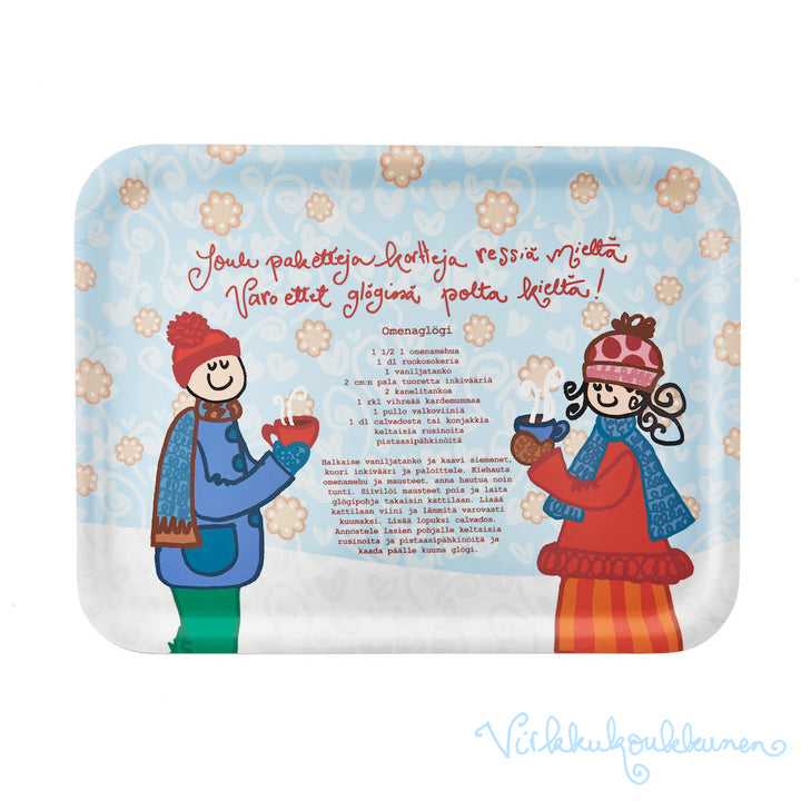 Suuri Kokopala-tarjotin "Omenaglögi"