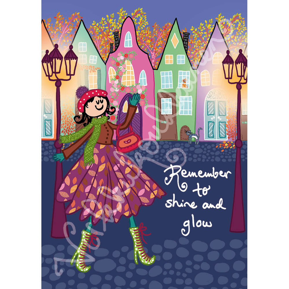 Postikortti "Remember to shine and glow" 436
