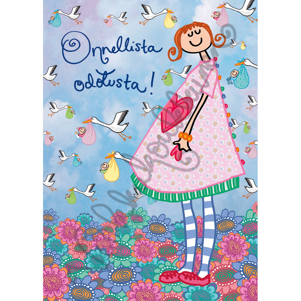 Postikortti "Onnellista Odotusta" 458