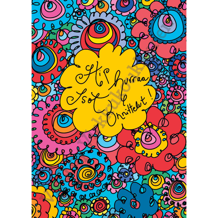 Postikortti | HIP HURRAA, ISOT ONNITTELUT