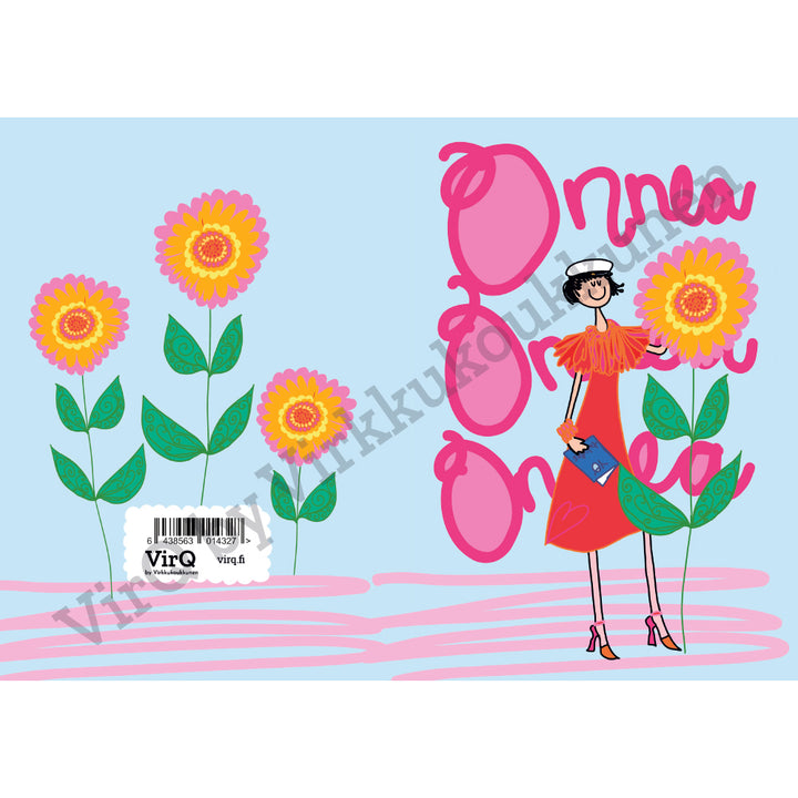 Taittokortti | Onnea onnea onnea | ylioppilastyttö