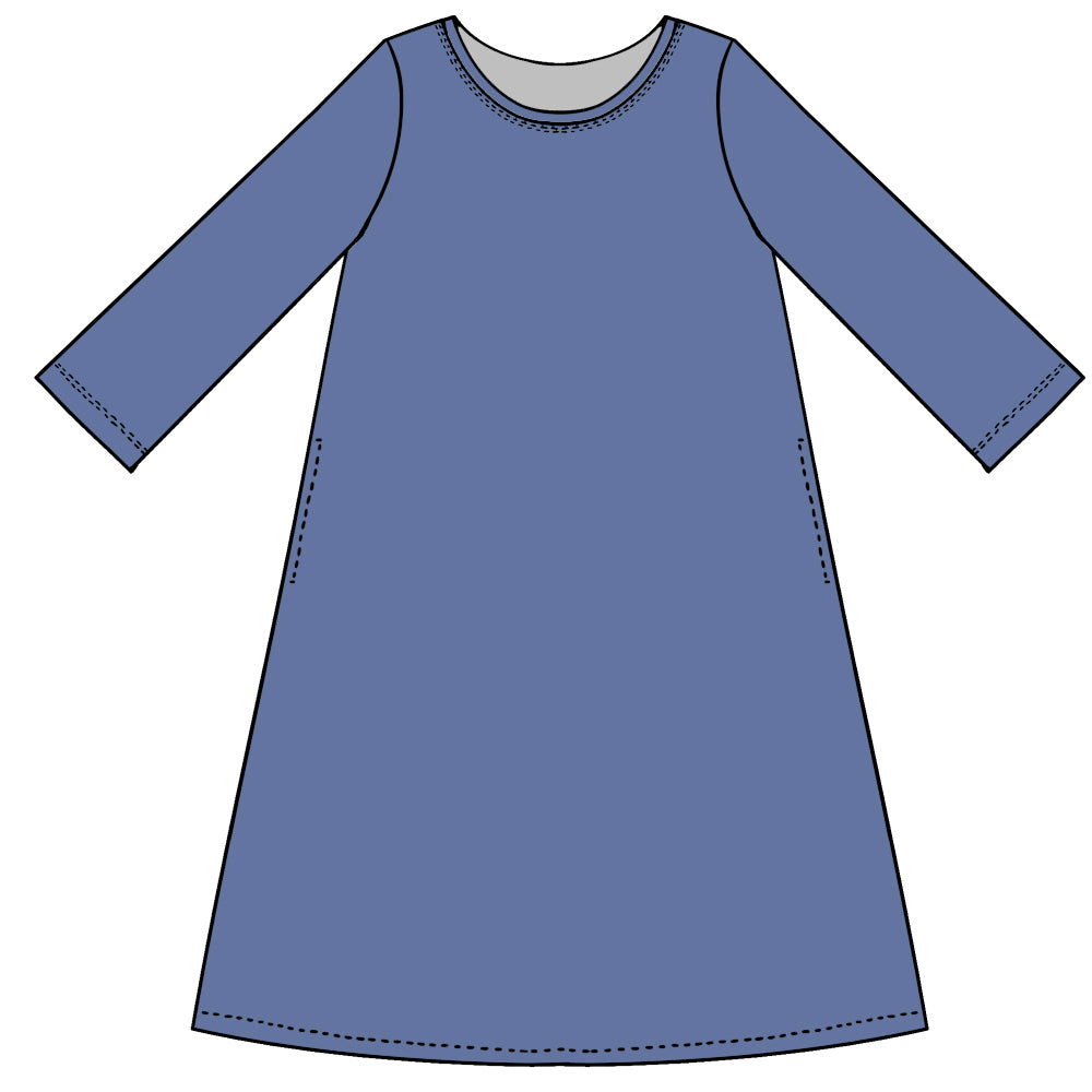 Ajaton collegemekko | HARMAANSININEN