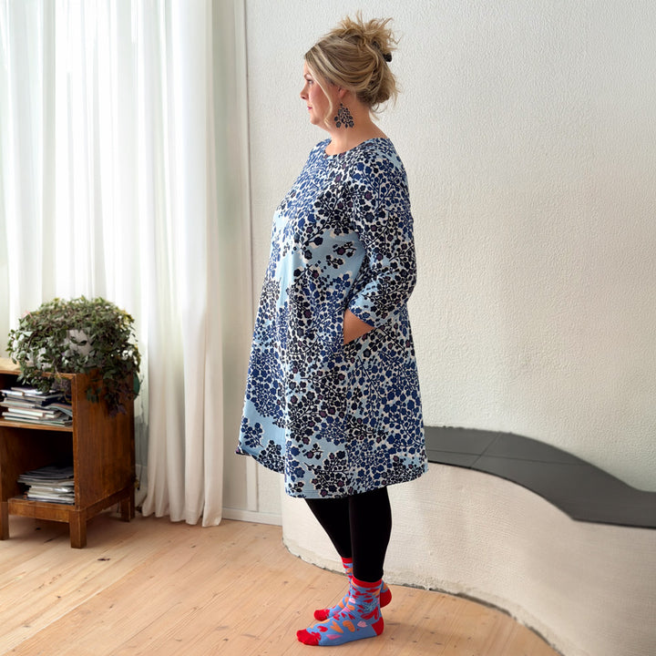 Ajaton Jersey Dress | KIRSIKKAPUU | blue