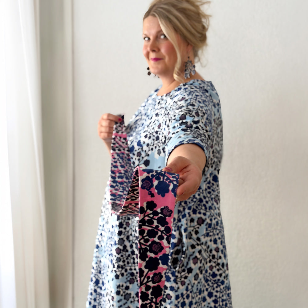 Ajaton Jersey Dress | KIRSIKKAPUU | blue