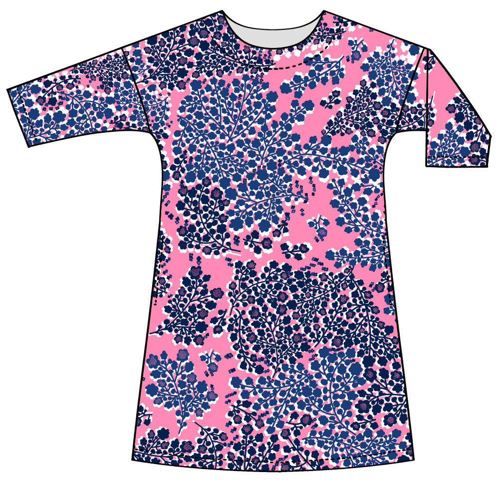 Huisi trikoomekko | KIRSIKKAPUU | pinkki