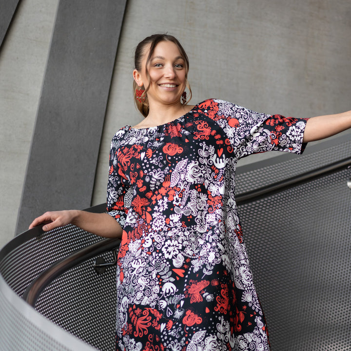 Jazz mekko | PARATIISI | musta