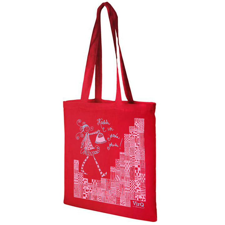 Tote Bag | KAIKKI VOI JOHTAA JOHOKII! | red