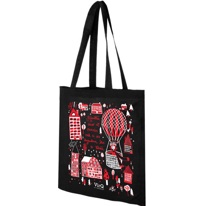 Tote Bag | KANNATTAA USKOO ET ONNISTUU | black