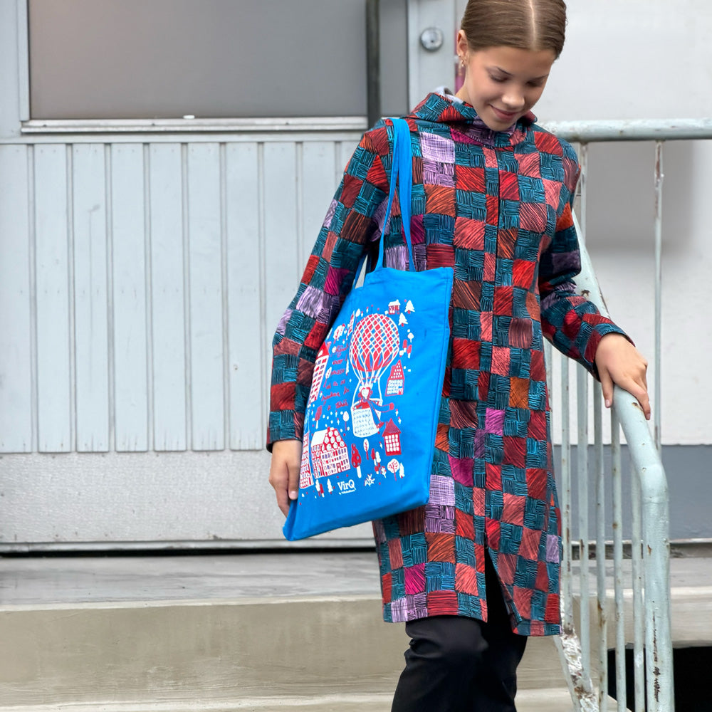 Tote Bag | KANNATTAA USKOO ET ONNISTUU | blue