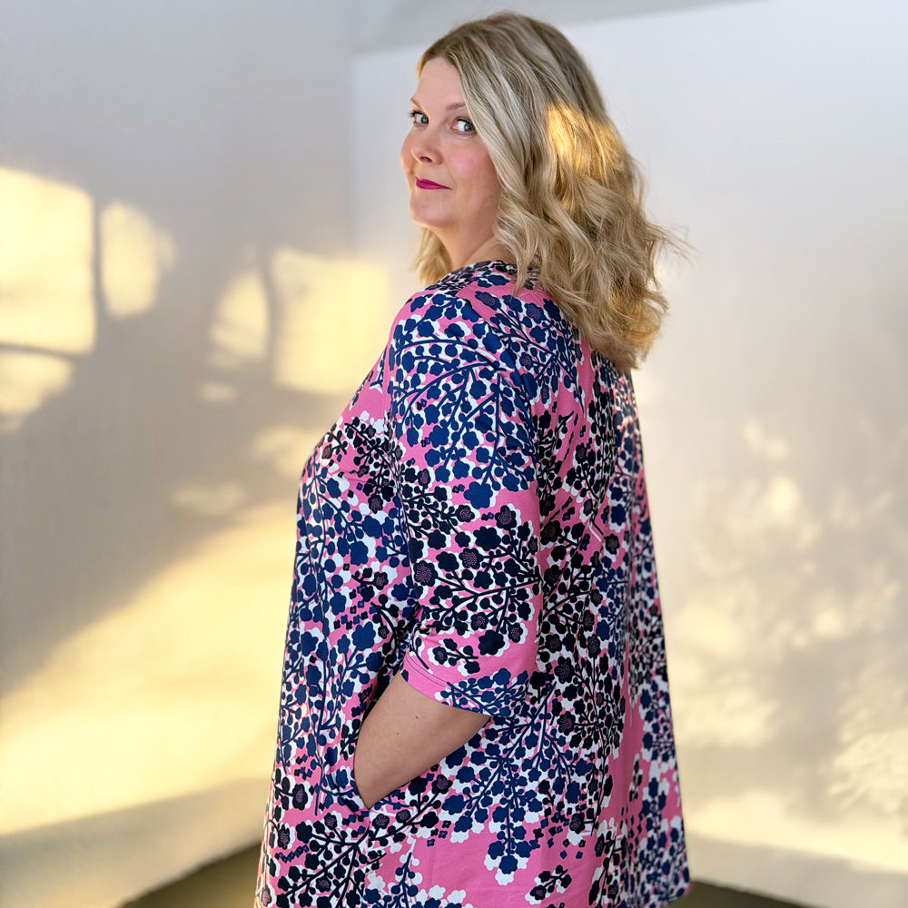 Kelpokolttu | trikootunika | KIRSIKKAPUU | pinkki