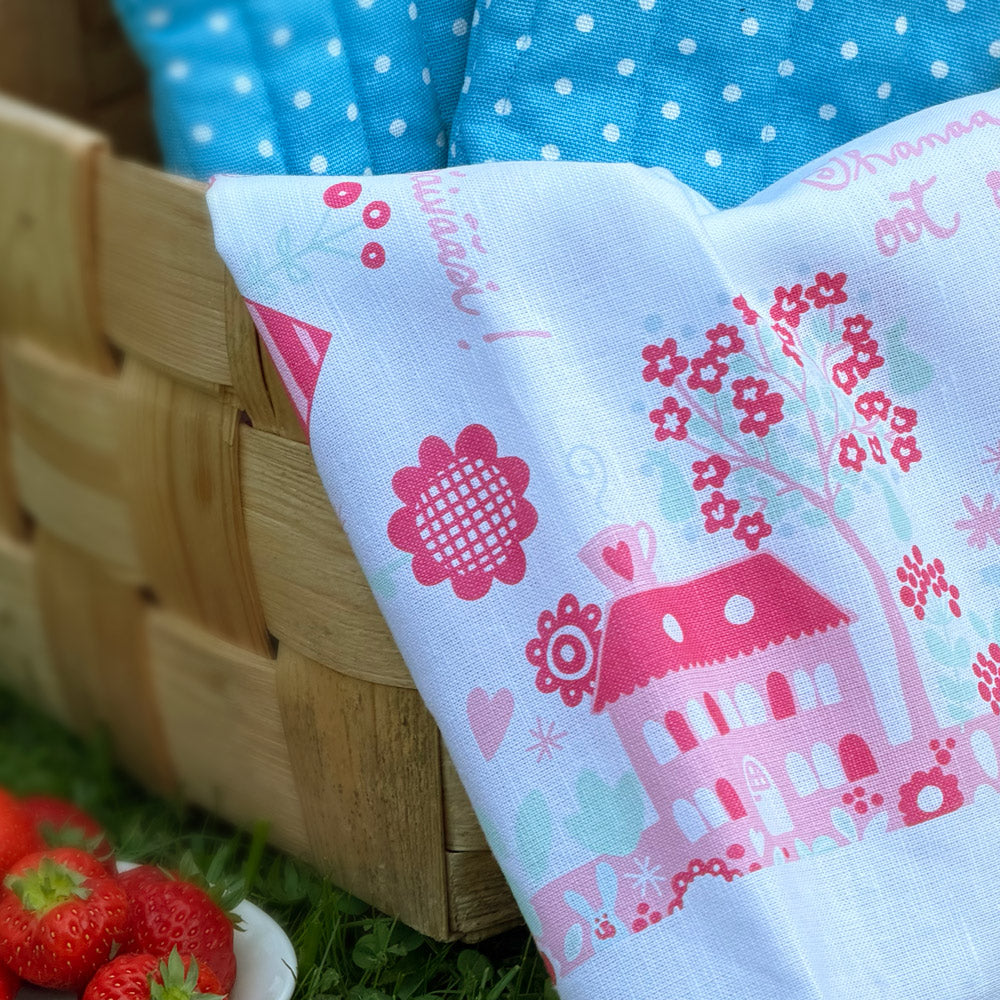 SUMMER GIFT | kitchen towel and oven mitts 