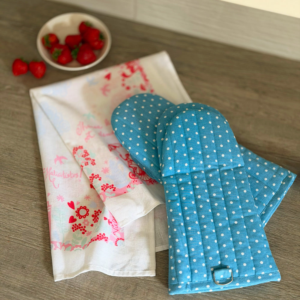 SUMMER GIFT | kitchen towel and oven mitts 