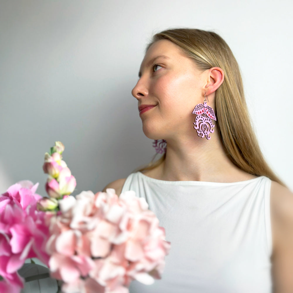 Earrings | PARATIISI | pink