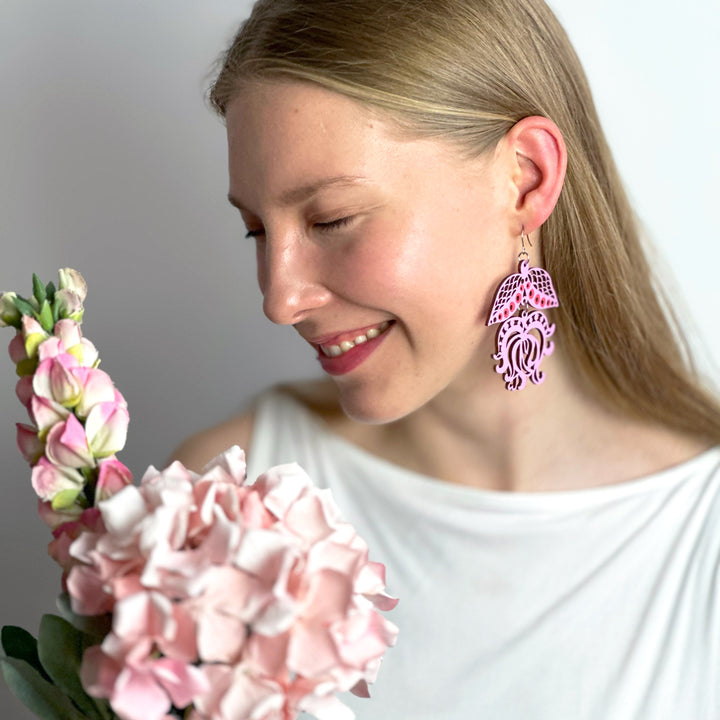 Earrings | PARATIISI | pink