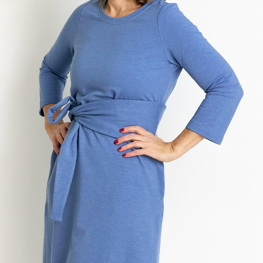 Lirpukka collegehuivi | HARMAANSININEN