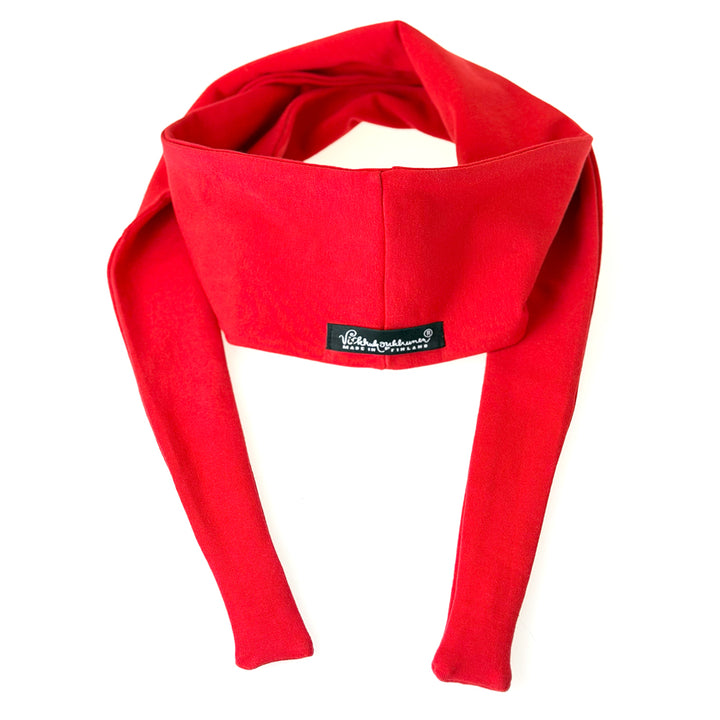 Lirpukka collegehuivi | MANSIKANPUNAINEN