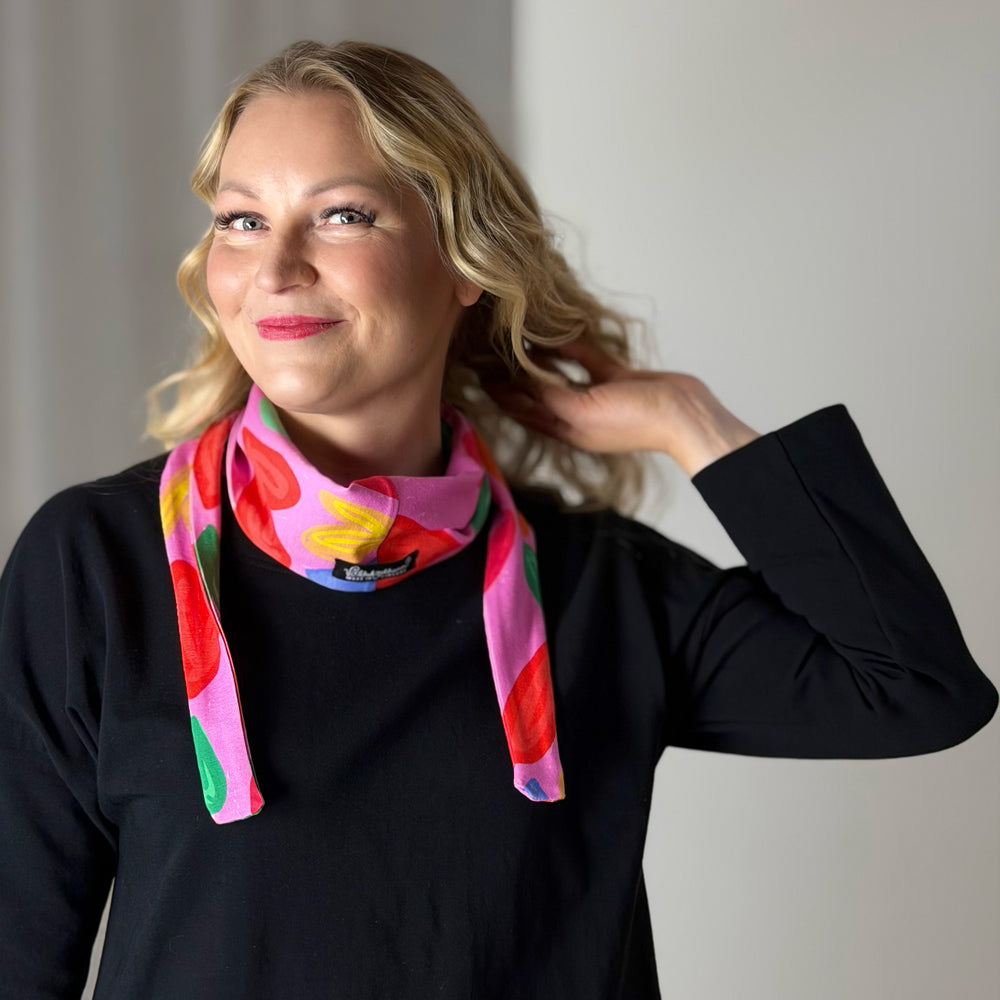 Lirpukka trikoohuivi | HERTTA | pinkki