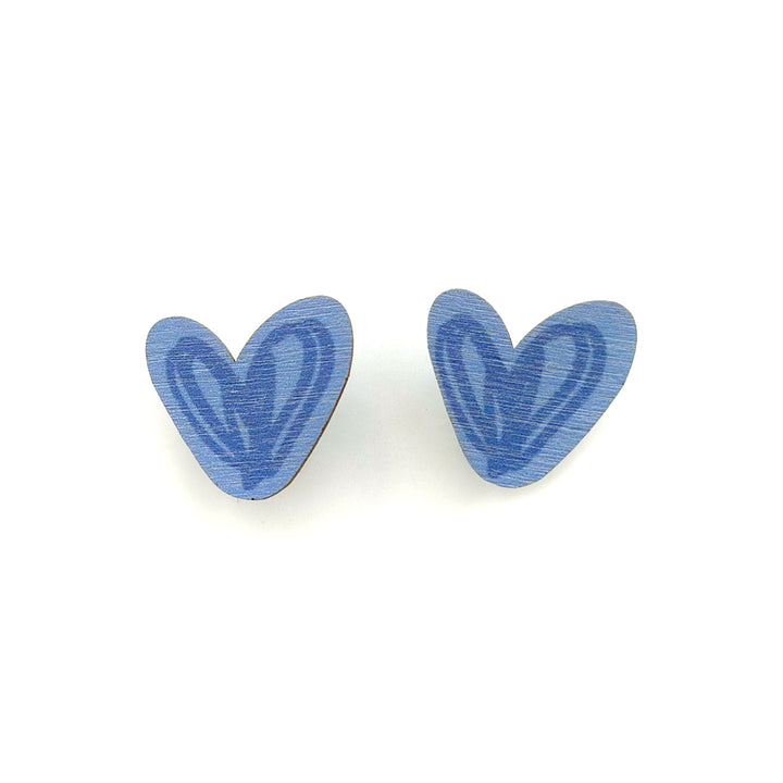 Button earrings | HERTTA | blue