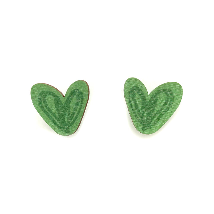 Button earrings | HERTTA | green