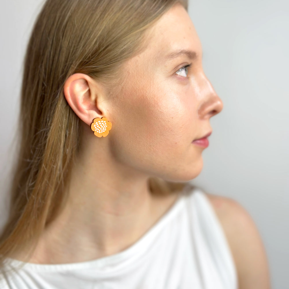 Button earrings | RIEMU