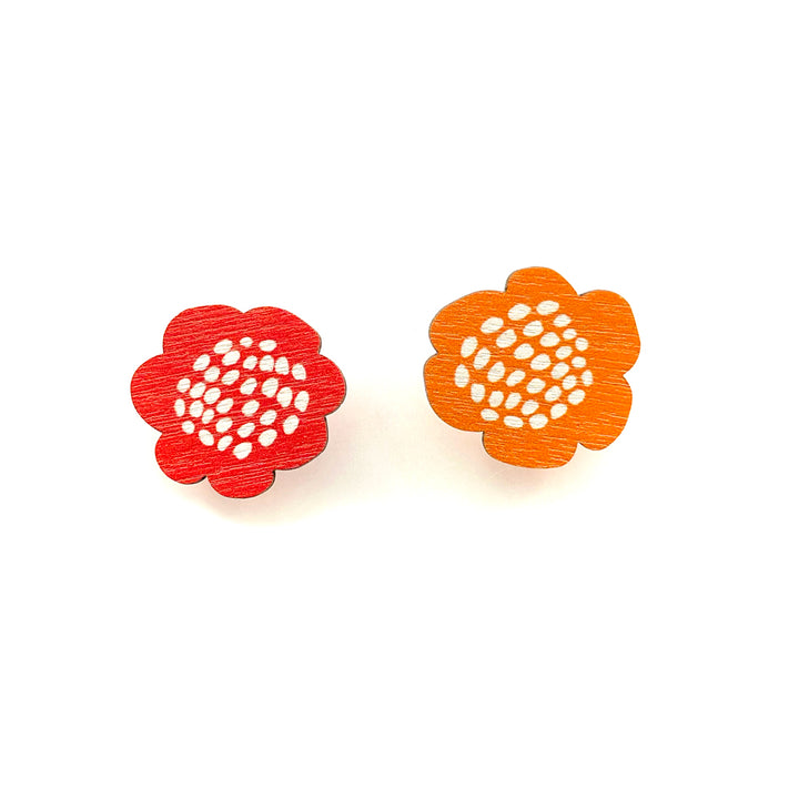 Button earrings | RIEMU
