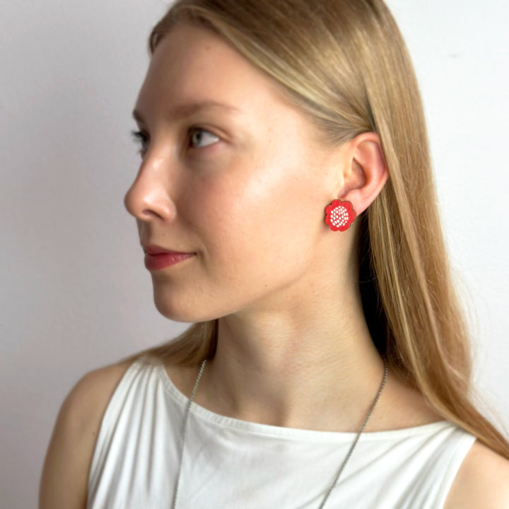 Button earrings | RIEMU