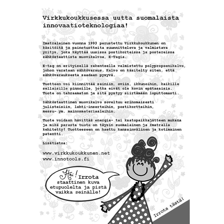 Magnetic-juliste "Mie oon oikee kissanainen"