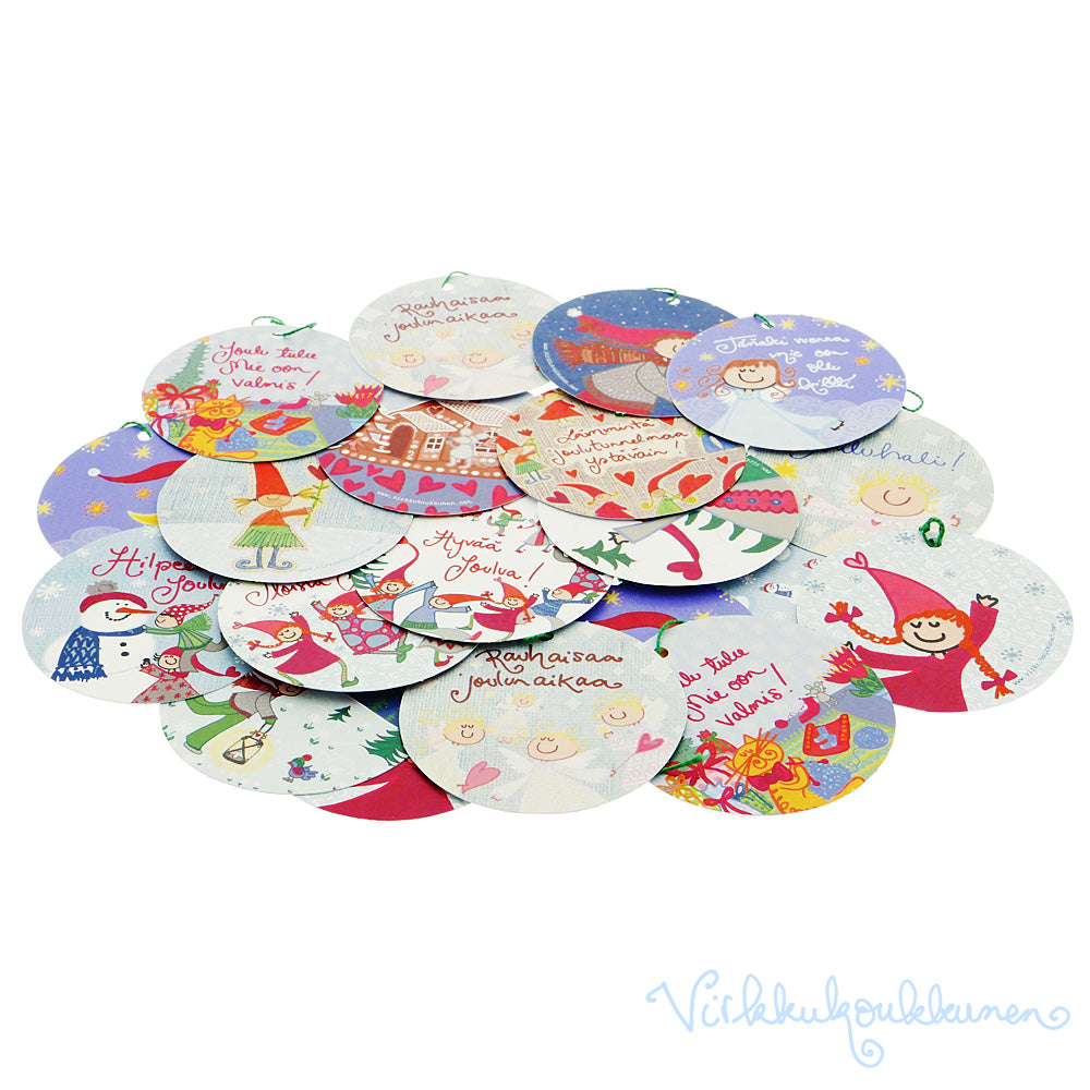 20 kappaletta kuusenkoristeita!