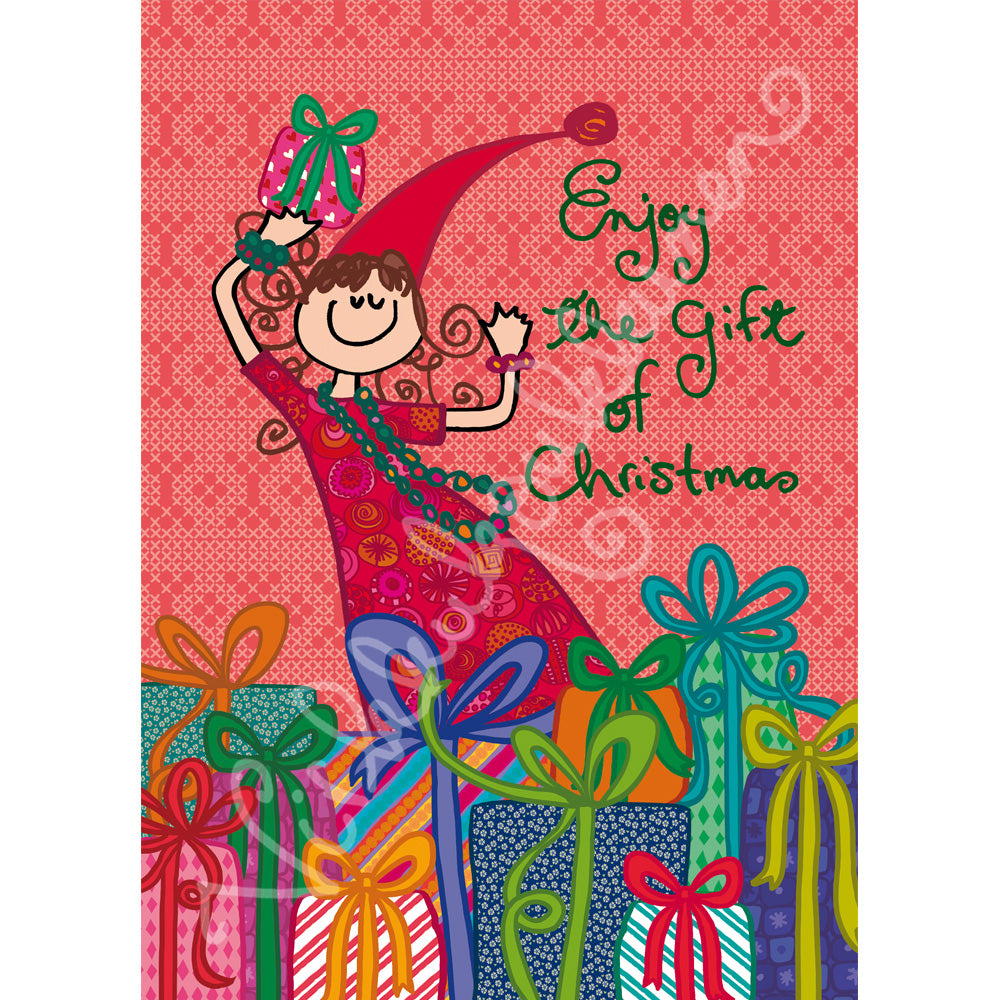 Joulukortti "Enjoy the gift of Christmas" 468
