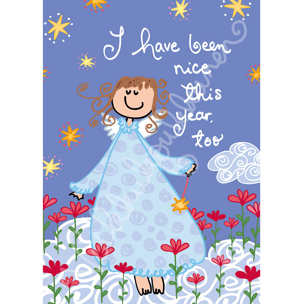 Joulukortti "I have been nice this year, too" 469