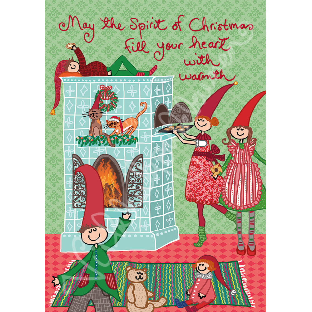 Joulukortti "May the Spirit of Christmas fill your heart with warmth" 466