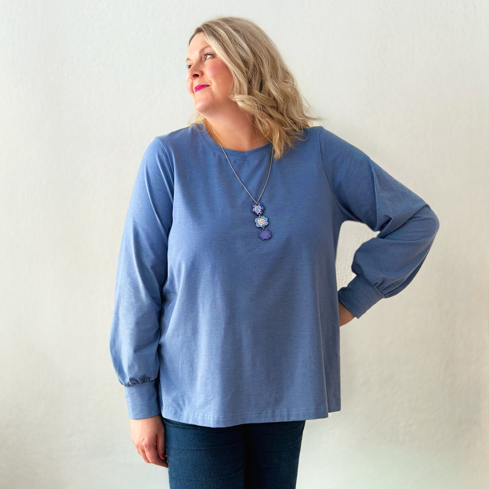 Puhvihiha pusero | HARMAANSININEN