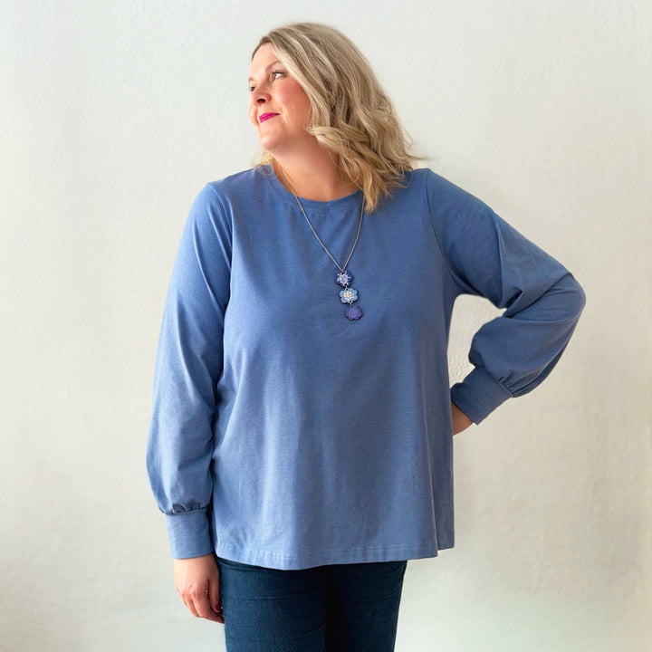 Puhvihiha pusero | HARMAANSININEN