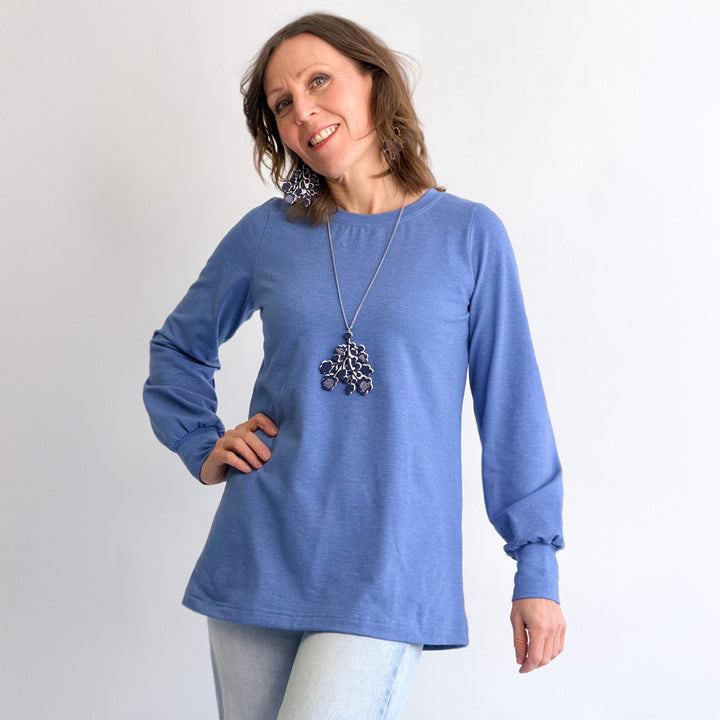 Puhvihiha pusero | HARMAANSININEN