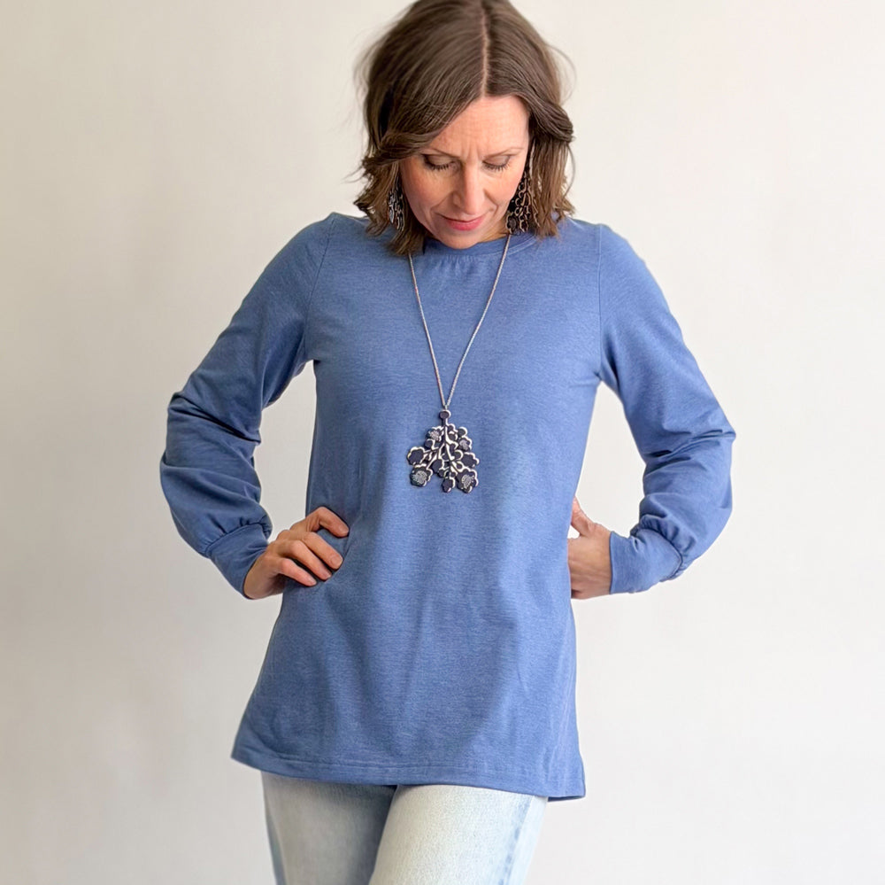 Puhvihiha pusero | HARMAANSININEN