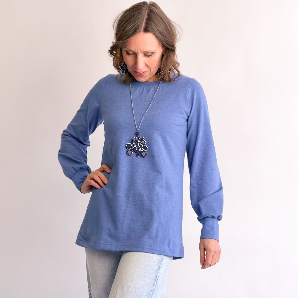 Puhvihiha pusero | HARMAANSININEN