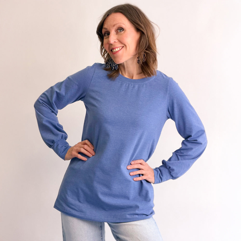 Puhvihiha pusero | HARMAANSININEN