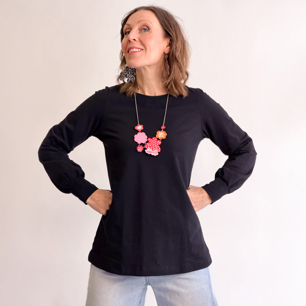 Puhvihiha pusero | HIILENMUSTA