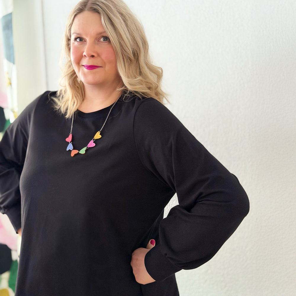 Puhvihiha pusero | HIILENMUSTA