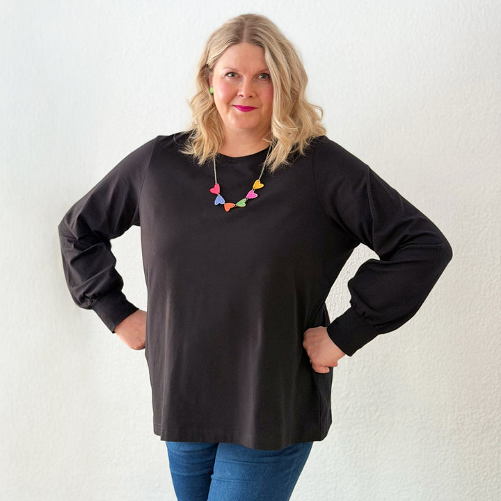 Puhvihiha pusero | HIILENMUSTA