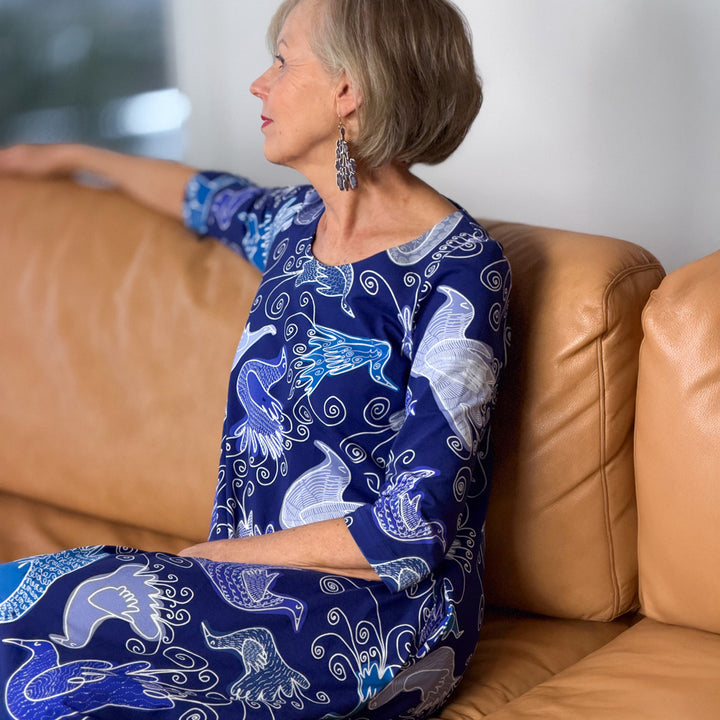 Toivehulmu | Maxi Dress | FILIGRAANIT | blue