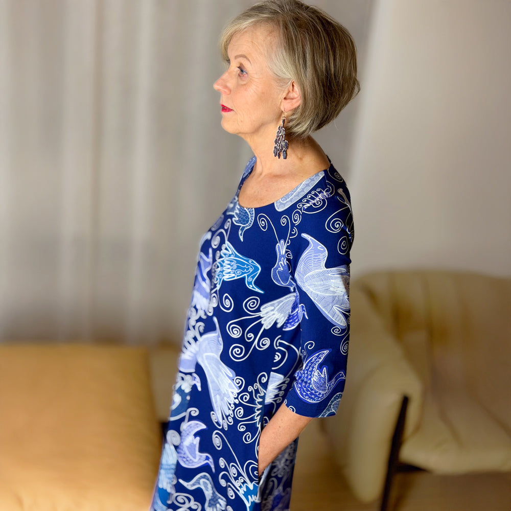 Toivehulmu | Maxi Dress | FILIGRAANIT | blue